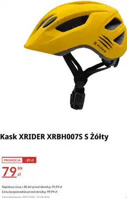 RTV EURO AGD Kask XRIDER XRBH007S S Żółty oferta