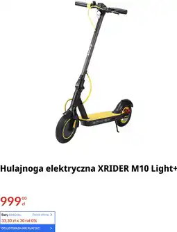 RTV EURO AGD Hulajnoga elektryczna XRIDER M10 Light+ oferta