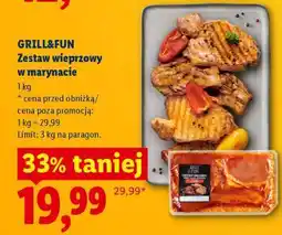 Lidl GRILL&FUN Zestaw wieprzowy w marynacie oferta