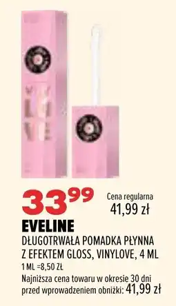 Drogerie Natura EVELINE DŁUGOTRWAŁA POMADKA PŁYNNNA Z EFEKTEM GLOSS, VINYLOVE oferta
