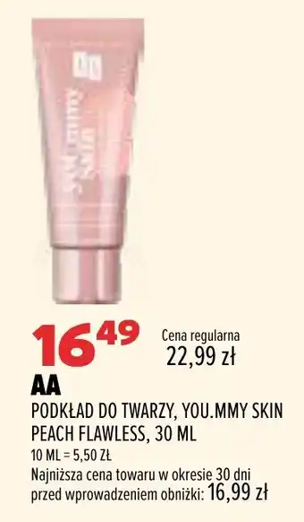 PODKŁAD DO TWARZY, YOU.MMY SKIN PEACH FLAWLESS
