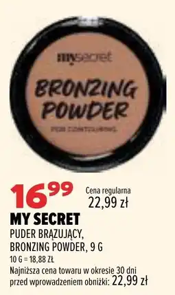 Drogerie Natura My Secret Puder Brązujący, Bronzing Powder oferta