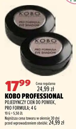 Drogerie Natura KOBO PROFESSIONAL POJEDYNCZY CIEN DO POWIEK, PRO FORMULA oferta