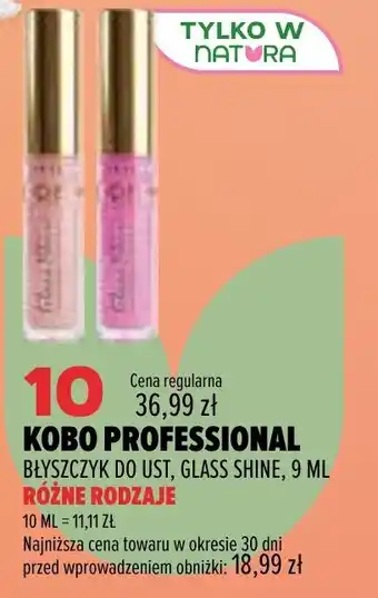Drogerie Natura Kobo Professional Błyszczyk do ust, Glass Shine oferta