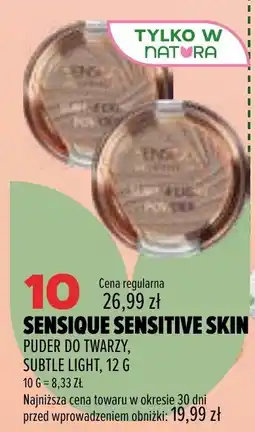 Drogerie Natura SENSIQUE SENSITIVE SKIN PUDER DO TWARZY, SUBTLE LIGHT oferta