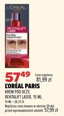 Drogerie Natura L'Oréal Paris Krem pod oczy, Revitalift Laser oferta