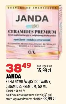 Drogerie Natura JANDA KREM NAWILŻAJĄCY DO TWARZY, CERAMIDES PREMIUM oferta