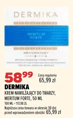 Drogerie Natura DERMIKA KREM NAWILŻAJĄCY DO TWARZY, MERITUM FORTE oferta