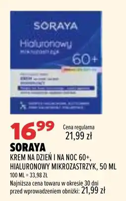 Drogerie Natura SORAYA KREM NA DZIEŃ I NA NOC 60+ HIALURONOWY MIKROZASTRZYK oferta