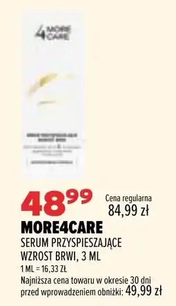 Drogerie Natura MORE4CARE SERUM PRZYSPIESZAJĄCE WZROST BRWI oferta