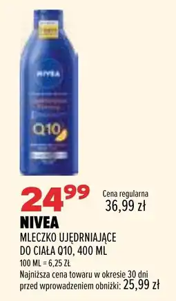Drogerie Natura NIVEA MLECZKO UJĘDRNIAJĄCE DO CIAŁA Q10 oferta