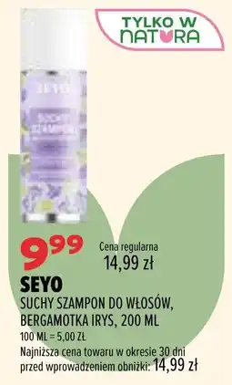 Drogerie Natura SEYO SUCHY SZAMPON DO WŁOSÓW, BERGAMOTKA IRYŚ oferta