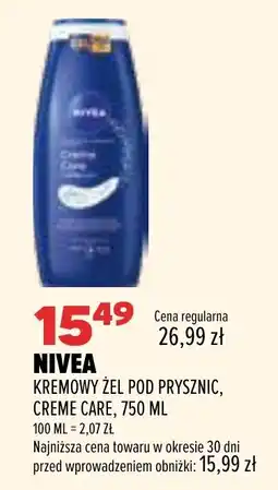 Drogerie Natura NIVEA KREMOWY ŻEL POD PRYSZNIC, CREME CARE oferta