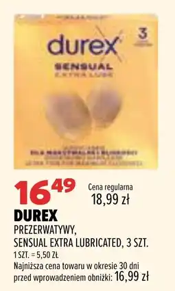 Drogerie Natura Durex Prezerwatywy, Sensual Extra Lubricated oferta