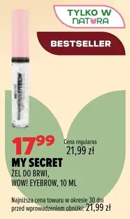 Drogerie Natura My Secret Żel do brwi, WOW! Eyebrow oferta