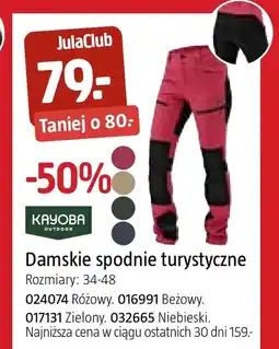 Jula Spodnie turystyczne Kayoba oferta