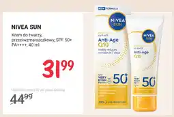 Rossmann Krem do twarzy przeciwzmarszczkowy Nivea Sun SPF 50+ PA++++ oferta