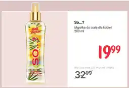 Rossmann Mgiełka do ciała dla kobiet So...? Bali Breeze oferta