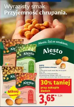 Lidl Orzeszki ziemne w skorupce o smaku BBQ Alesto oferta