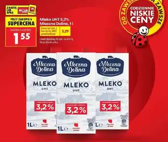 Biedronka Mleko Mleczna Dolina oferta