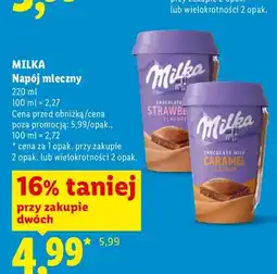 Lidl Napój mleczny Milka Chocolate Strawberry Flavour oferta