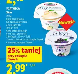 Lidl Skyr Piątnica biała brzoskwinia oferta