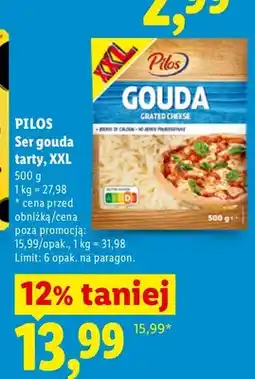 Lidl Ser gouda tarty Pilos XXL oferta