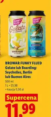 Lidl Piwo Browar Funky Fluid Boarding Seychelles oferta