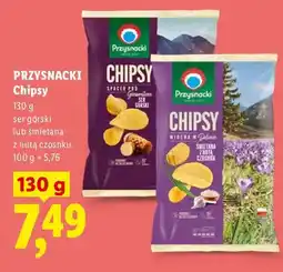 Lidl Chipsy Przysnacki śmietana z nutą czosnku oferta