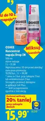 Lidl Koncentrat napoju Oshee Drop IN Vitamin Water oferta