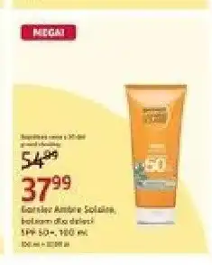 Rossmann Balsam do opalania dla dzieci Garnier Ambre Solaire SPF 50+ oferta