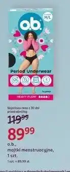 Rossmann Majtki menstruacyjne o.b. Period Underwear oferta