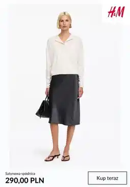 H&M Satynowa spódnica H&M oferta