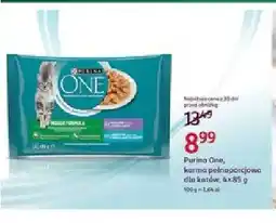 Rossmann Karma dla kotów Purina One Indoor Formula 4-pak oferta