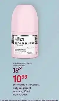 Rossmann Antiperspirant w kulce so!flow by Vis Plantis oferta