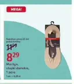 Rossmann Stopki damskie Marilyn oferta