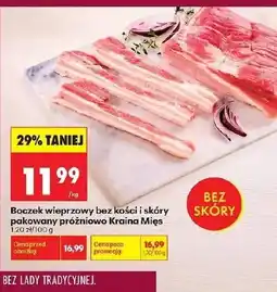 Biedronka Boczek bez kości Kraina Mięs oferta