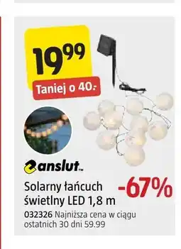 Jula Solarny łańcuch świetlny LED 1,8 m Anslut oferta
