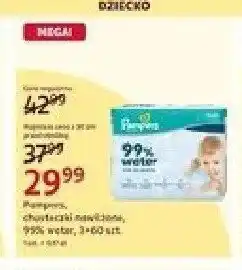 Rossmann Chusteczki nawilżane Pampers 99% Water oferta