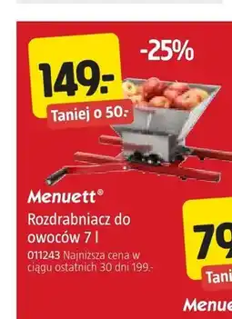 Jula Rozdrabniacz do owoców 7 l Menuett oferta