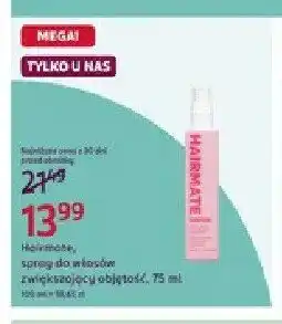 Rossmann Spray do włosów Hairmate zwiększający objętość oferta