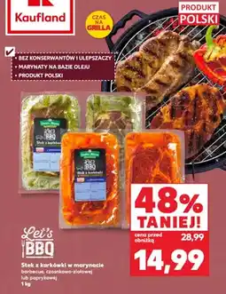 Kaufland Stek z karkówki w marynacie paprykowej Let's BBQ oferta