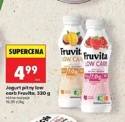 Biedronka Jogurt pitny FruVita oferta