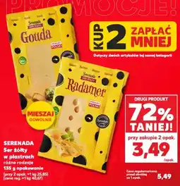 Kaufland Ser żółty w plastrach Serenada Gouda oferta