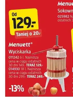 Jula Wyciskarka 6 l Menuett oferta