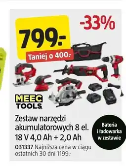 Jula Zestaw narzędzi akumulatorowych Meec Tools oferta