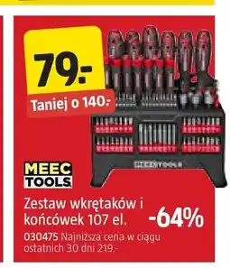 Jula Zestaw wkrętaków i końcówek Meec Tools oferta