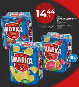 Duży Ben Piwo bezalkoholowe Warka Radler Owoce Leśne 4-pak oferta