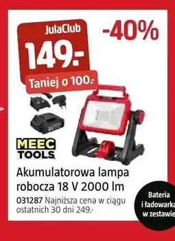 Jula Akumulatorowa lampa robocza MEEC TOOLS oferta