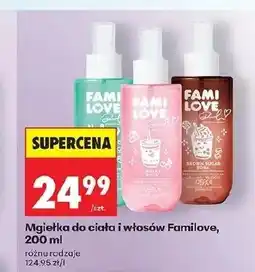 Biedronka Mgiełka do ciała Fami oferta